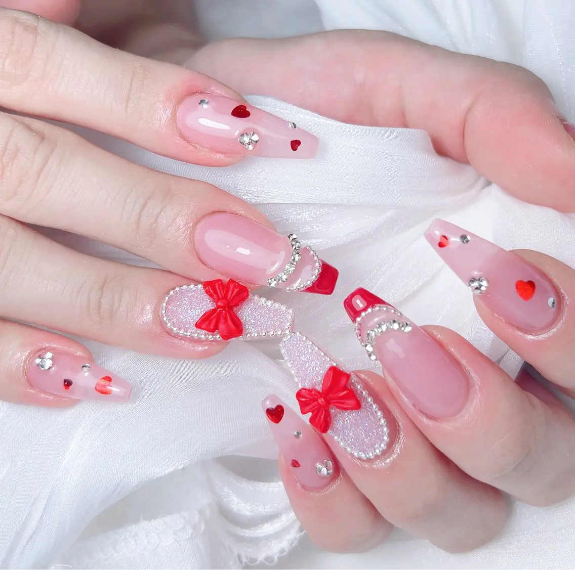 ネイル ハンドネイル M🌷nail 長さだし専門店のネイルデザイン