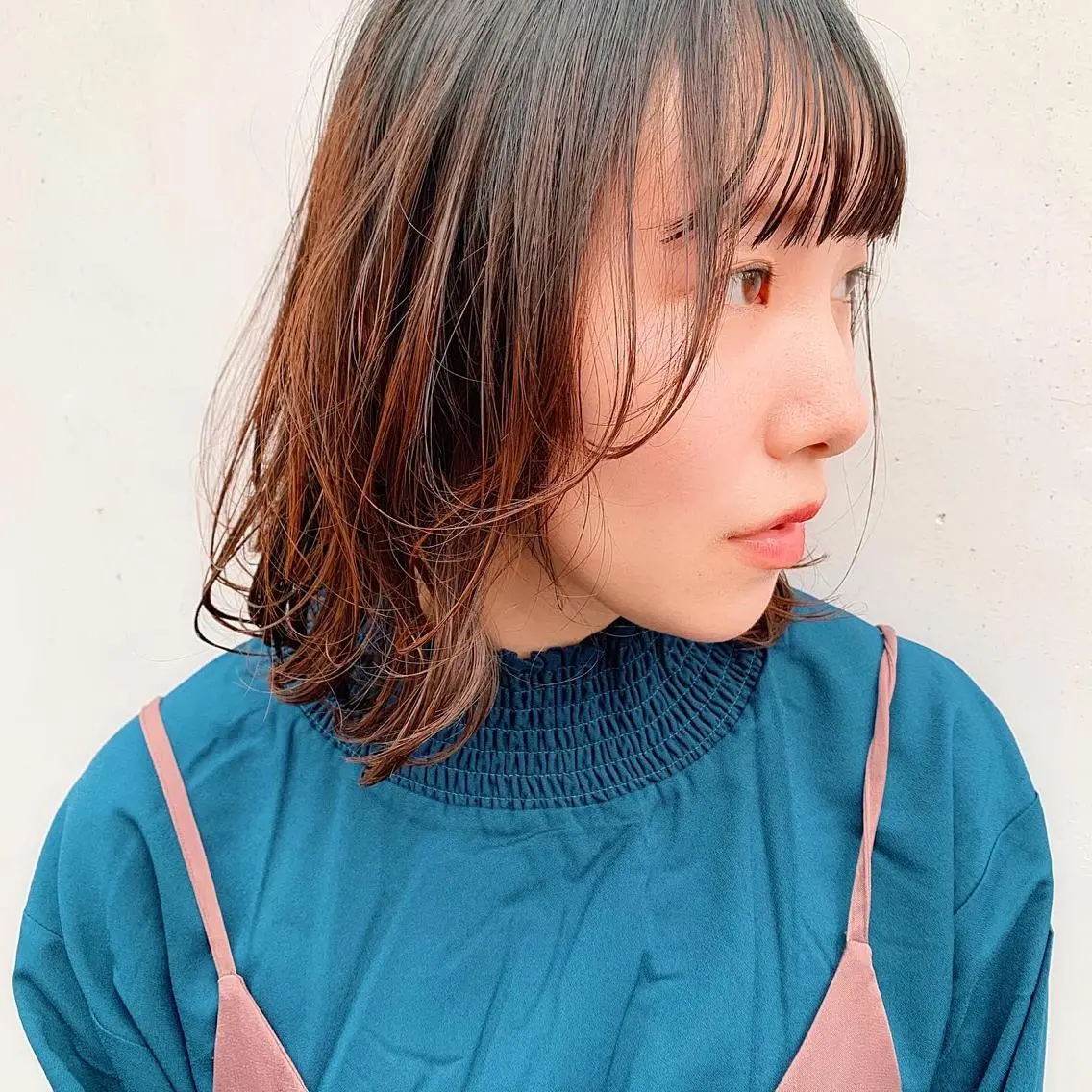 ミディアム カラー 中川 竜誠のヘアスタイル