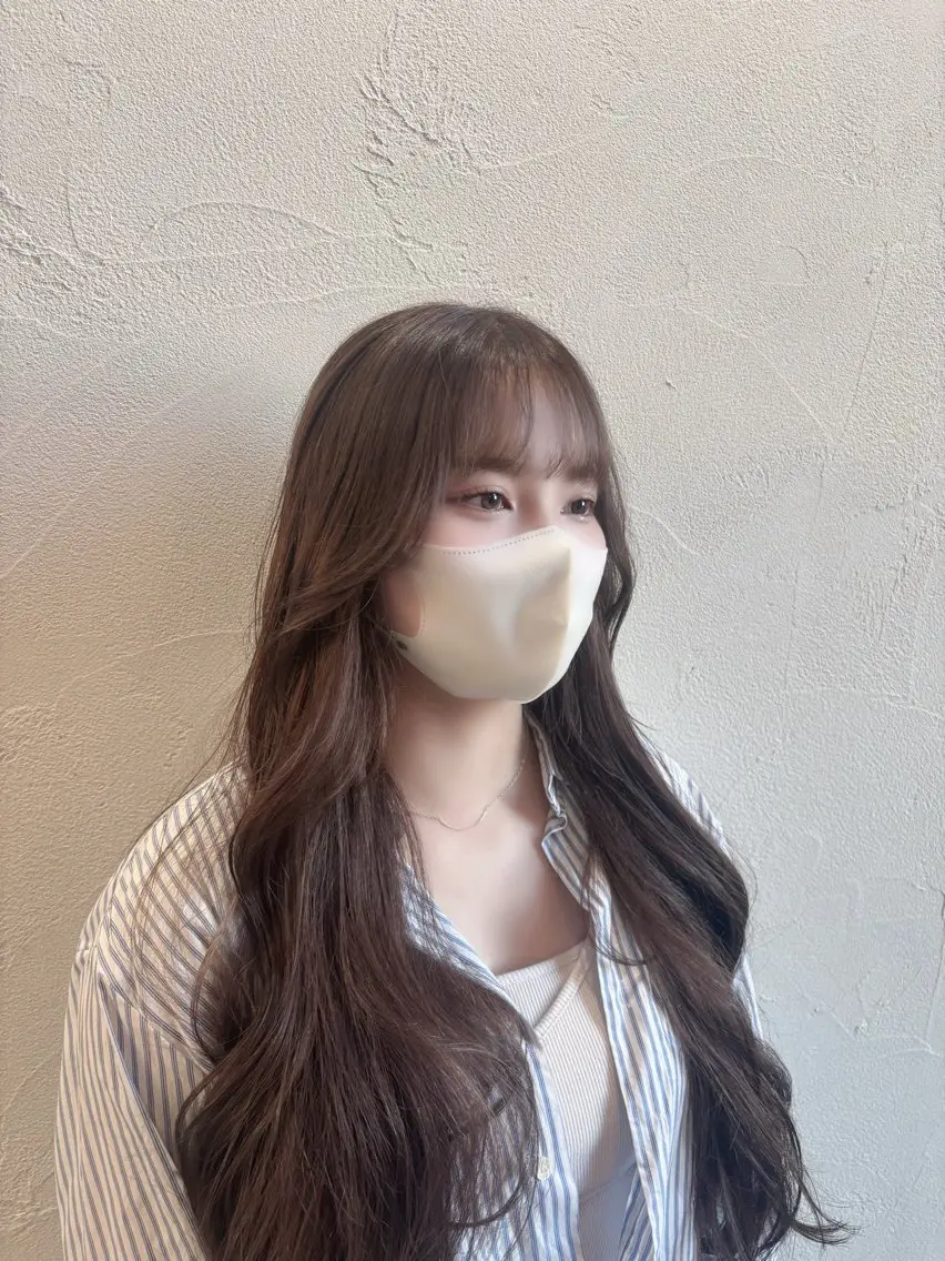 ロング 中嶋心渚⌇透明感 カラー️🩵🎀‪のヘアスタイル