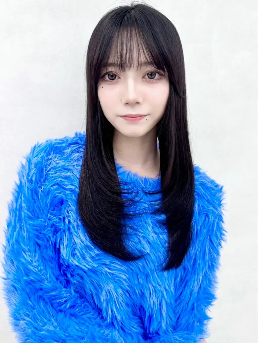 ロング カラー 韓国風ヘア レイヤーカット 小顔カット 🇰🇷韓国ヘア★ 副店長.쿠리타⭐︎のヘアスタイル