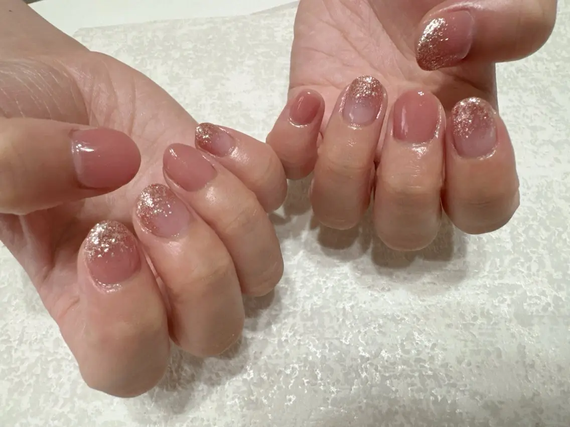 ネイル ジェルネイル メンズネイル パラジェル ピンク シンプルネイル kikinail 溝の口のネイルデザイン