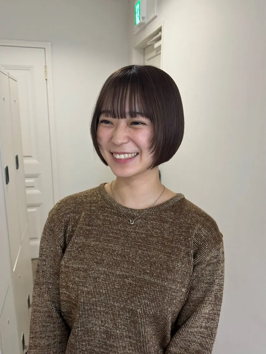ショート カラー ブリーチ レイヤーカット 🟡ひろの/ツヤ カラー/髪質改善🟡のヘアスタイル