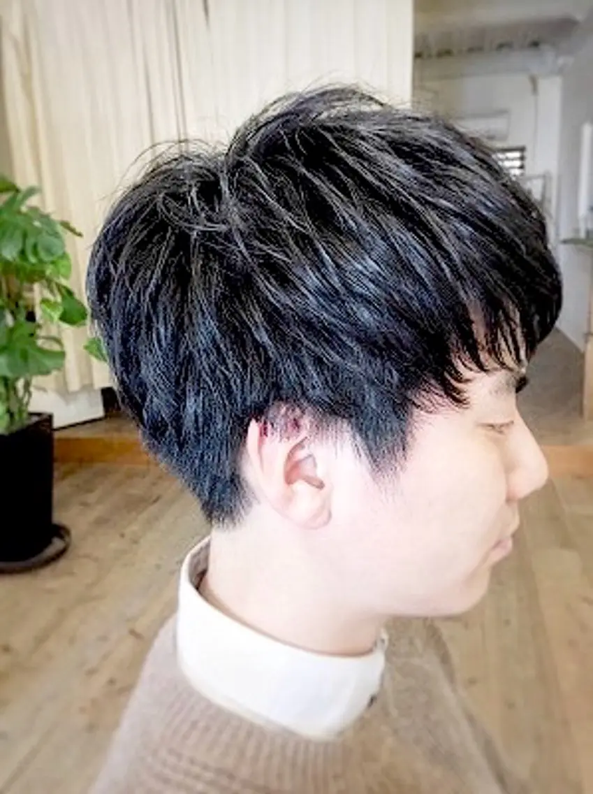 ショート パーマ メンズ nest  のヘアスタイル