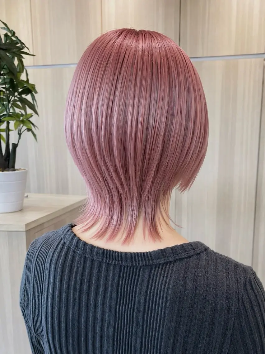 ショート カラー カット ヘアカラー トリートメント 野田頭 心🌿/ボブ レイヤー/艶カラーのヘアスタイル