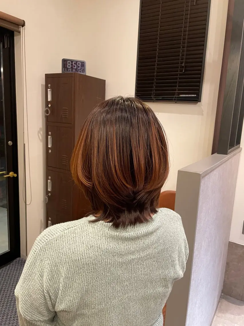 ミディアム 安倍 辰哉のヘアスタイル