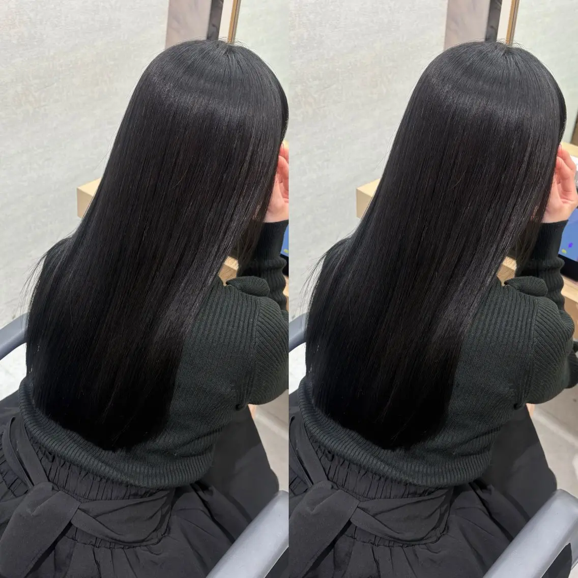 ロング カット ヘアカラー 縮毛矯正 トリートメント 今話題の艶髪矯正 美艶カラー/FUKAのヘアスタイル