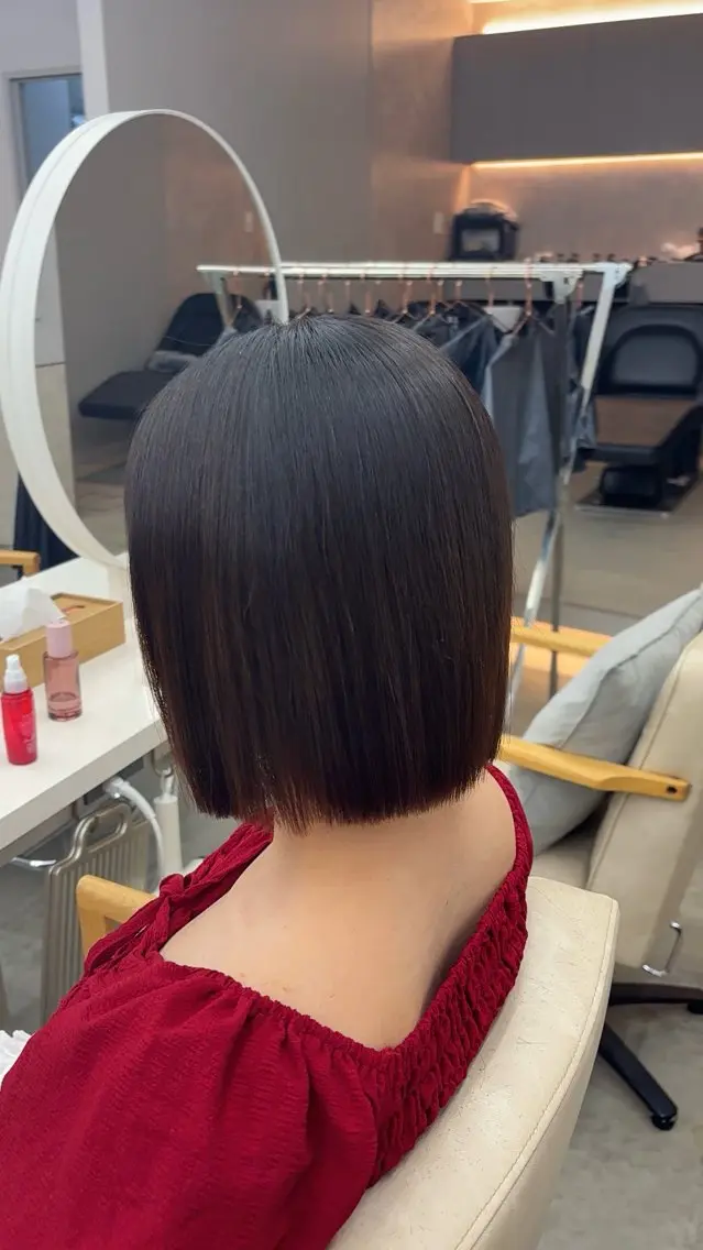 【テスト用モデル】ボブカットの写真