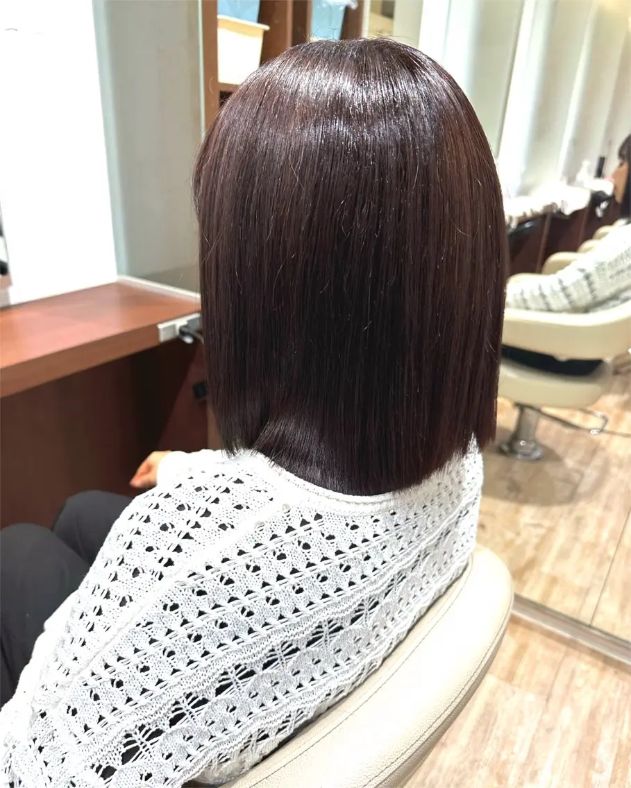 ミディアム カラー ダブルカラー 宇都 唯のヘアスタイル