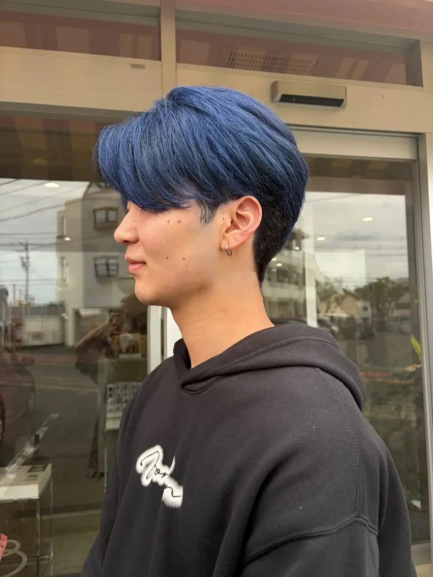 カラー ボブ&寒色🎐ᩚ 短髪 COCOROのヘアスタイル