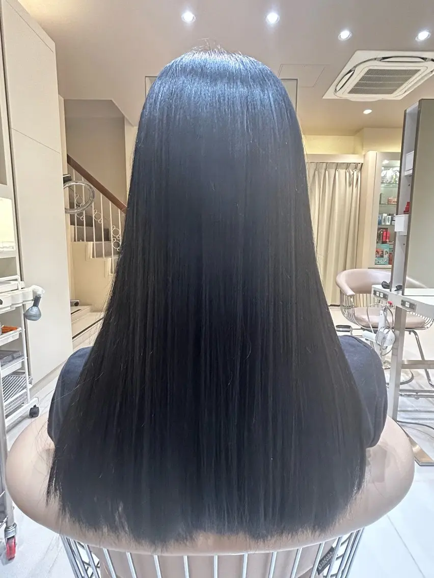 ロング ヘアカラー トリートメント 長田 永遠のヘアスタイル
