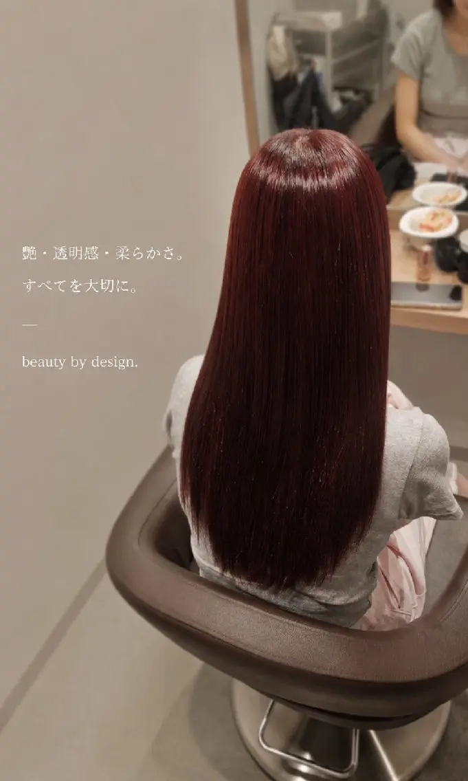 セミロング カラー 透明感カラー レッドカラー 髪質改善 縮毛矯正 カット ヘアカラー トリートメント 【垢抜けカラー/ 縮毛矯正】Taikiのヘアスタイル