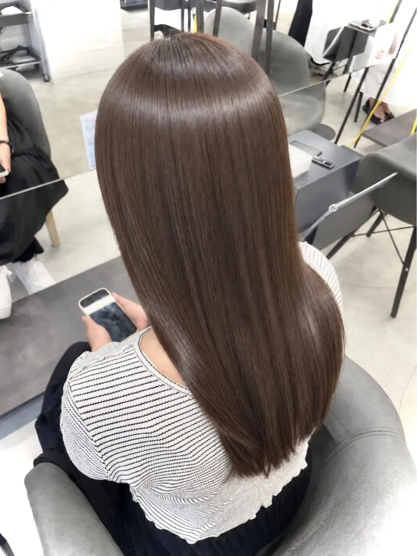 セミロング カラー ヘアカラー トリートメント 💎二刀流美容師💎 渋谷/近澤瑠以✂︎のヘアスタイル