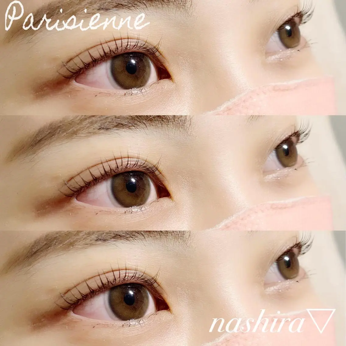 マツエク・マツパ パリジェンヌラッシュリフト nashira恵比寿 まつ毛&眉毛サロンのマツエク・マツパデザイン