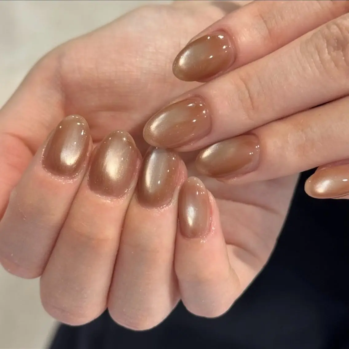 ネイル マグネットネイル マグネットワンカラー ワンカラーネイル ハンドネイル M3 nail wakanaのネイルデザイン