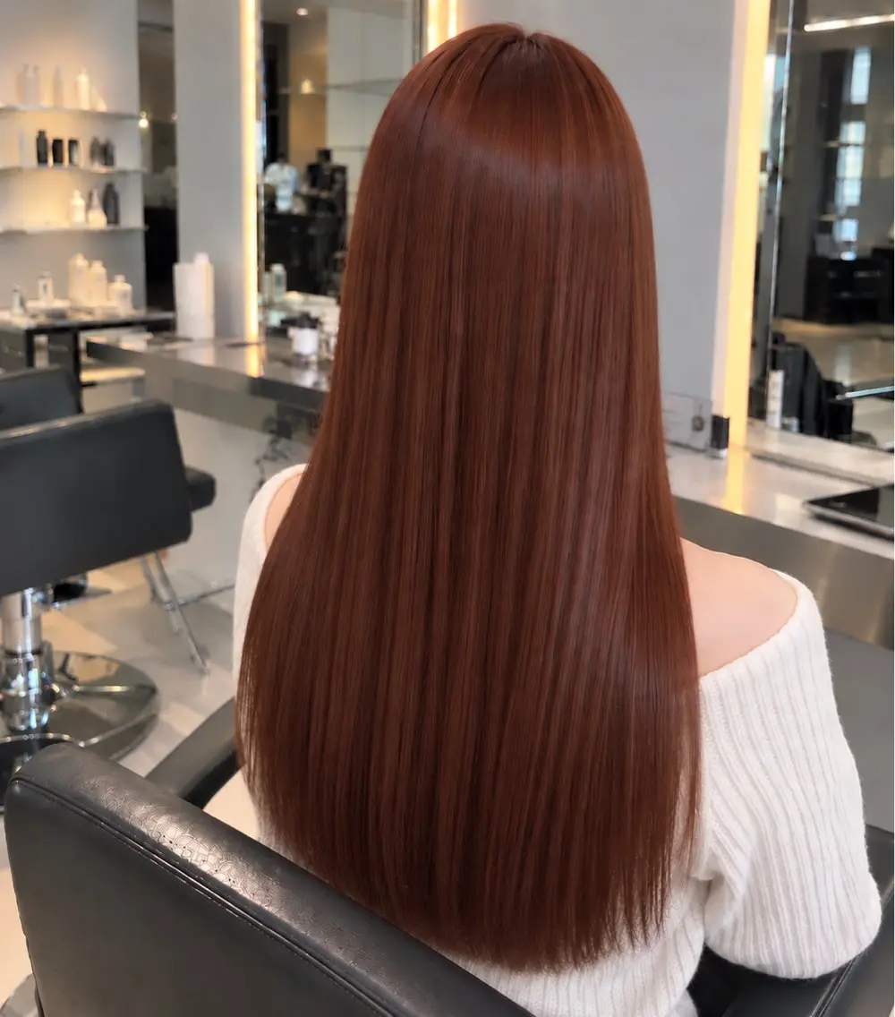 ロング カラー トリートメント L.O.G みうのヘアスタイル