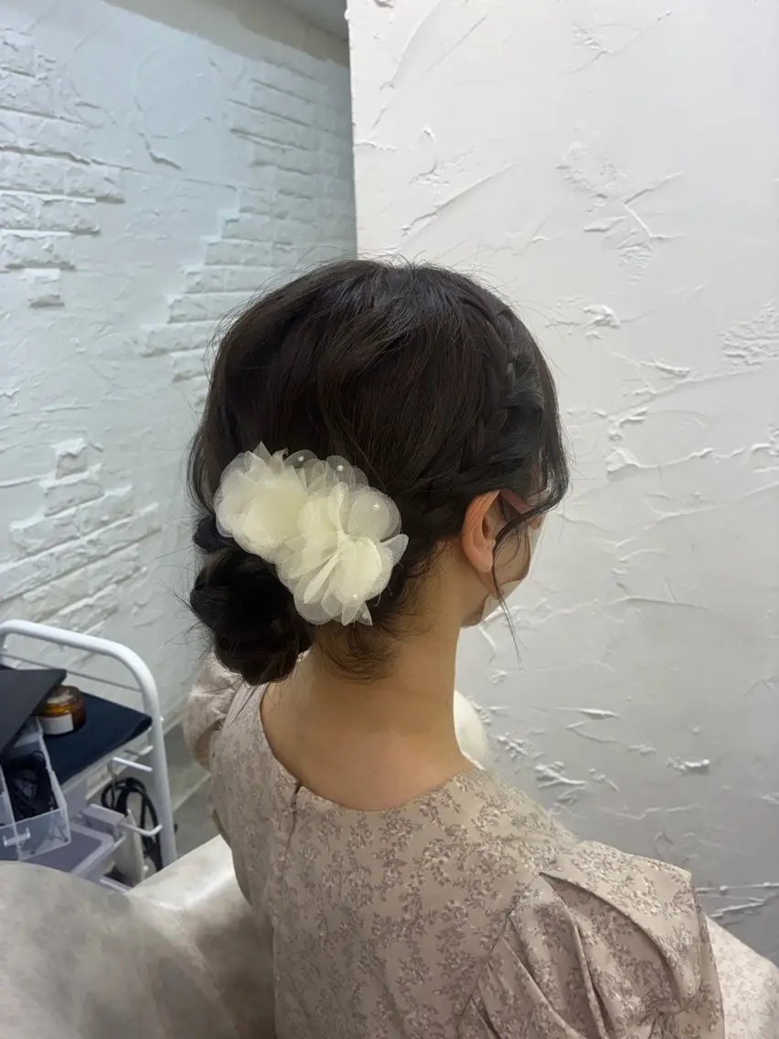 セミロング ヘアアレンジ ヘアセット 🩵aiko / モデル募集中️🩵のヘアスタイル