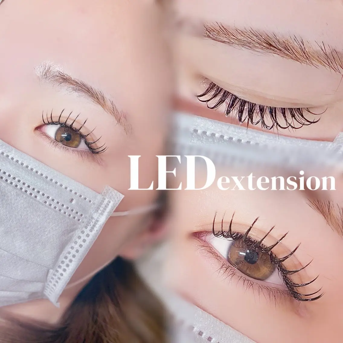 【オフ込み】LEDエクステ100本🎀コーティング付きの写真