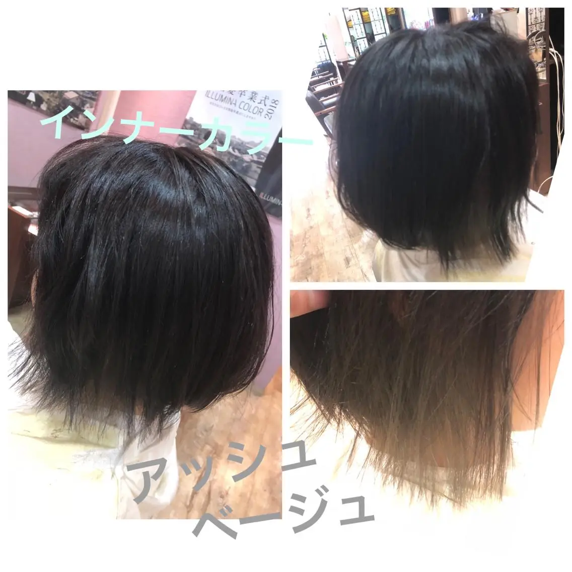 ショート カラー ショートボブ インナーカラー ボブ ショートヘア 反橋 聖のヘアスタイル
