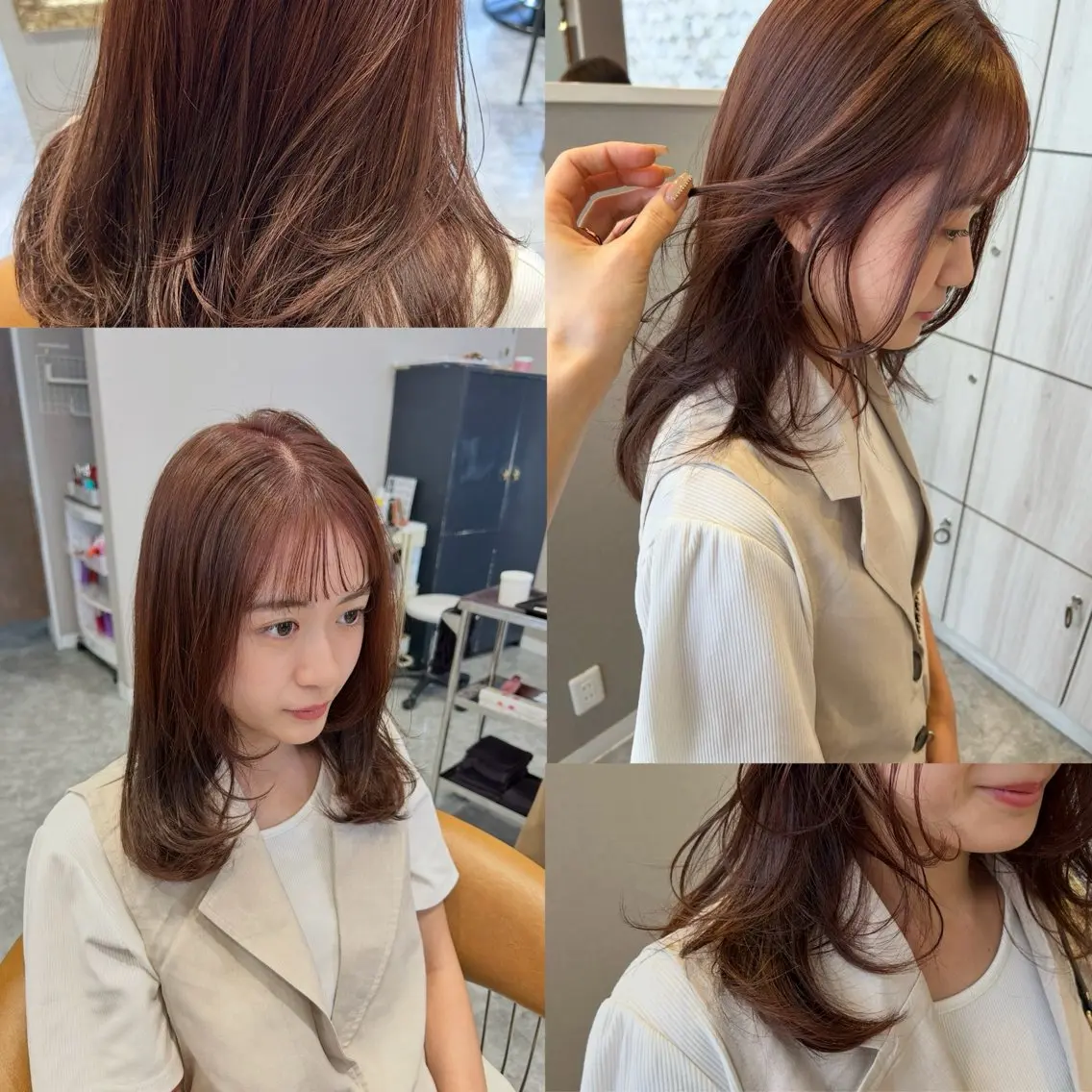 ロング カラー ヘアカラー emusalon . Akika✮*。゚のヘアスタイル