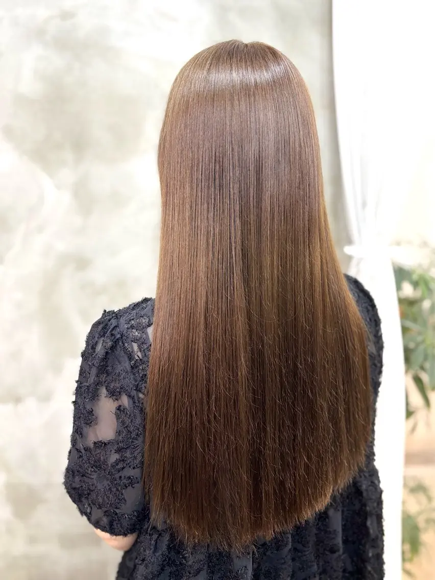 ロング カラー ヘアカラー トリートメント 艶髪‎カラー🤍 RIKAのヘアスタイル
