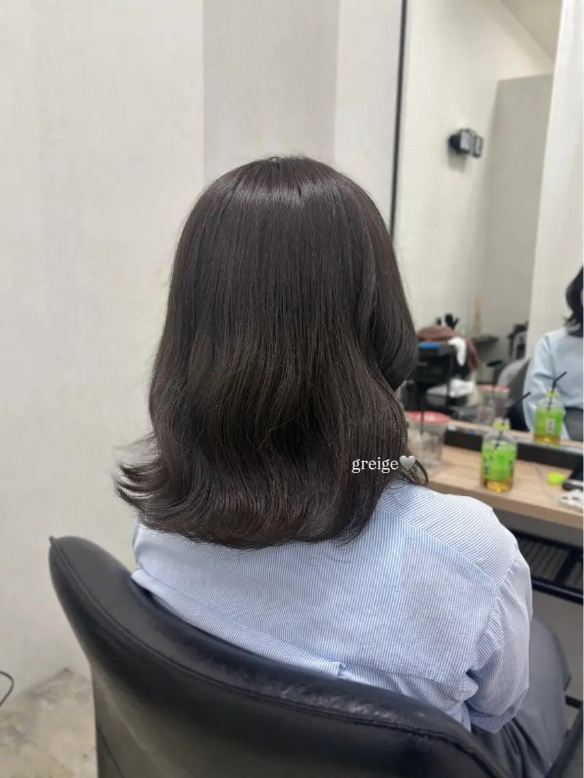 ミディアム カラー ヘアカラー トリートメント 髪質改善/西梅田 ANs. Marieのヘアスタイル