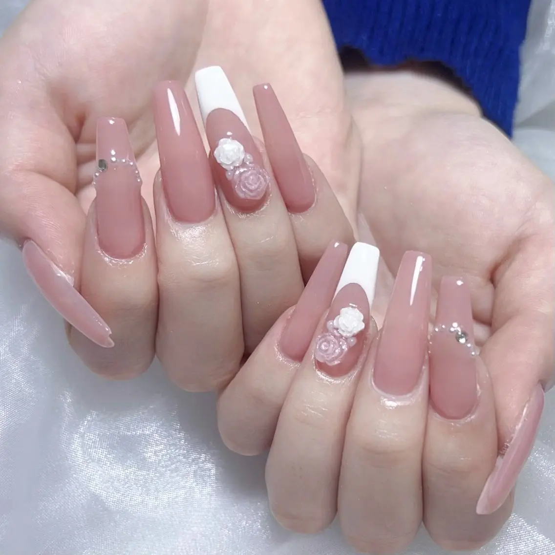 メンズ ネイル メンズ韓国風 アートネイル オーロラネイル ガーリー キラキラネイル ハンドネイル Nail salon 木にいるのネイルデザイン
