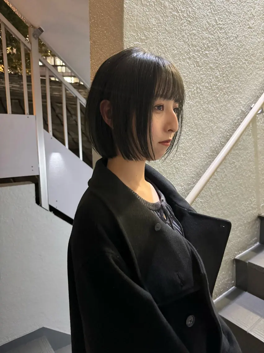ショート カラー レイヤーカット 鈴木駿介のヘアスタイル