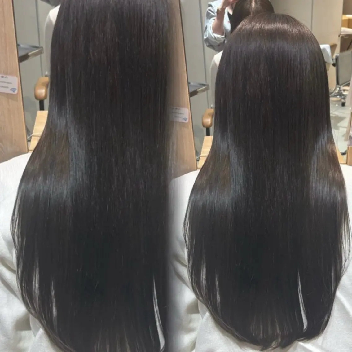 顔周り似合わせカット+透明感カラー+トリートメントの写真