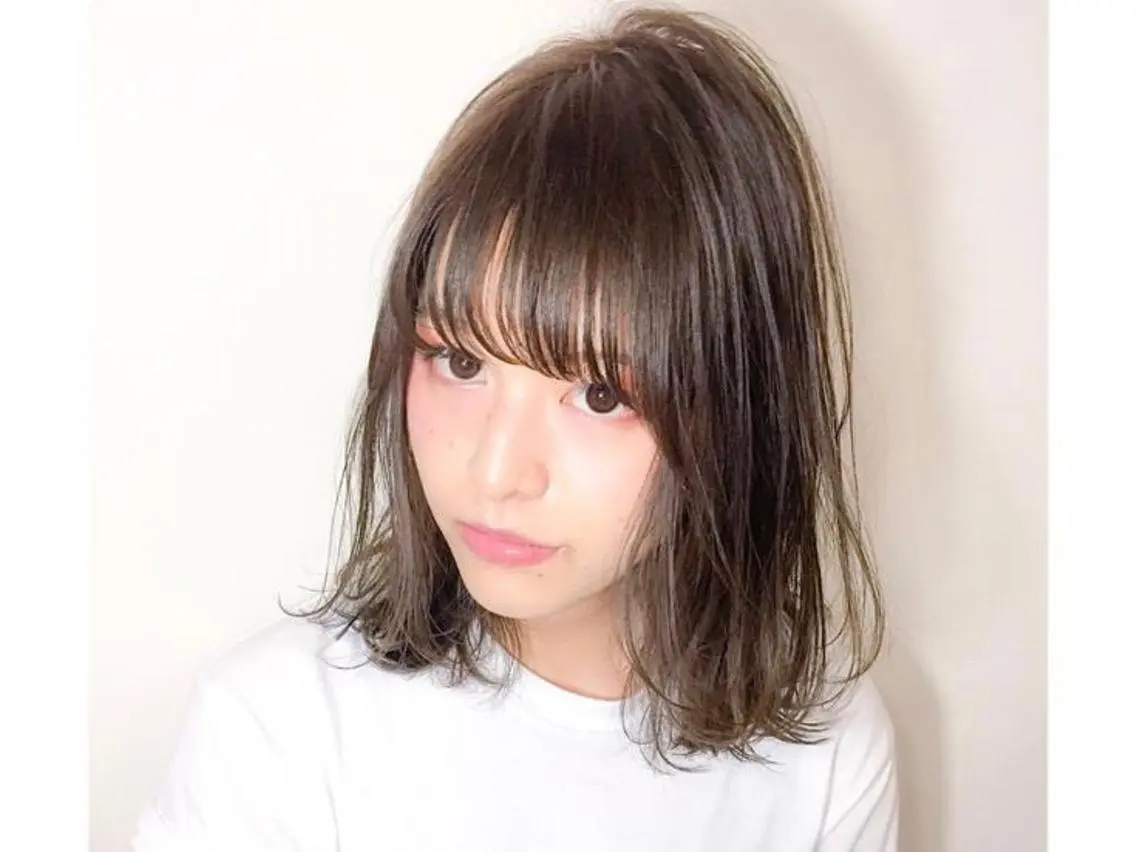 ミディアム カラー パーマ ヘアアレンジ 【公式】amble luxe池袋東口🩷のヘアスタイル