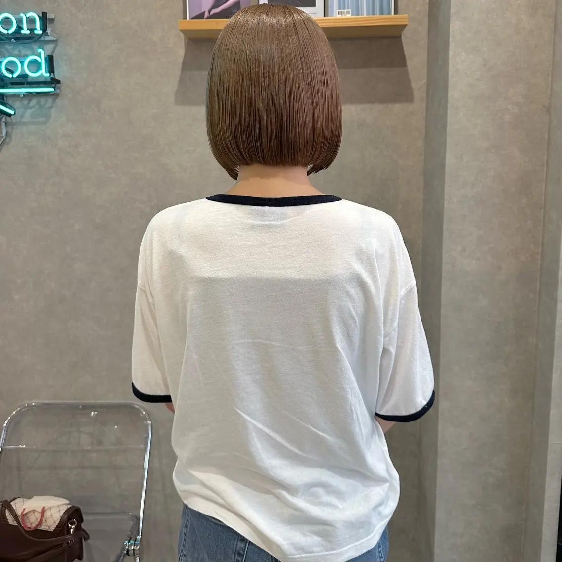 ミディアム カラー はちすか るかのヘアスタイル