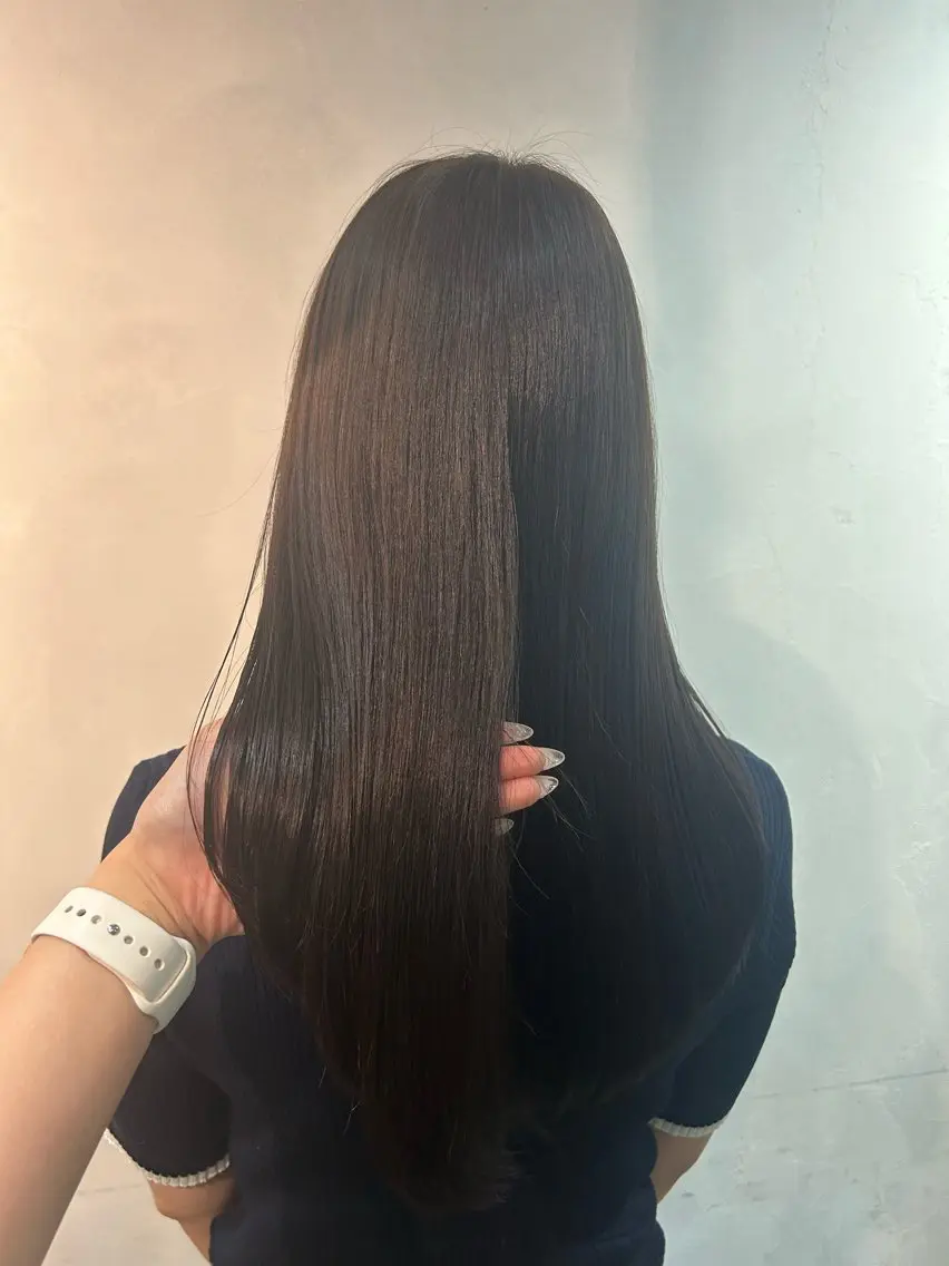 ロング カラー 透明感カラー グレージュ カット ヘアカラー トリートメント 渋谷/トレンドヘア /ふうかのヘアスタイル