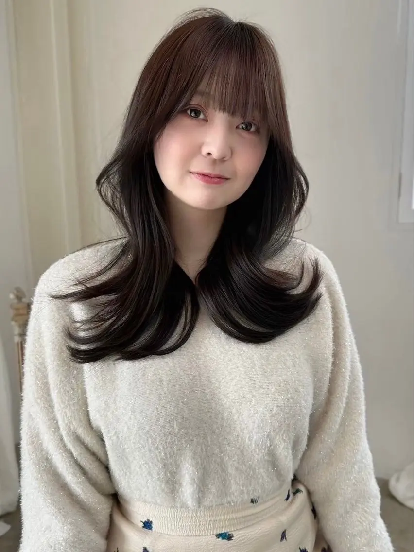 ロング 🚨メンズ曲がる 縮毛矯正りおん🚨のヘアスタイル