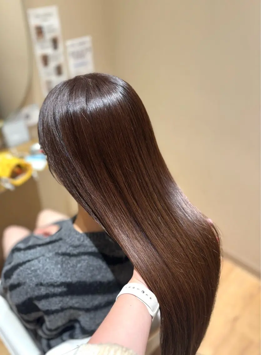 ロング 中島愛佳🐥⸒⸒ 縮毛矯正/艶髪カラーのヘアスタイル