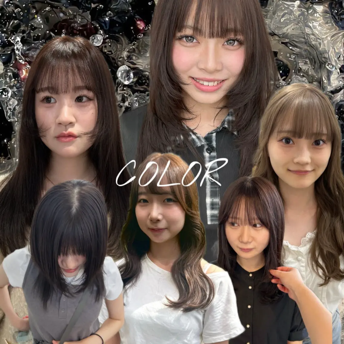 ロング カット ヘアカラー トリートメント 縮毛矯正🫧透明感 カラー harukaのヘアスタイル