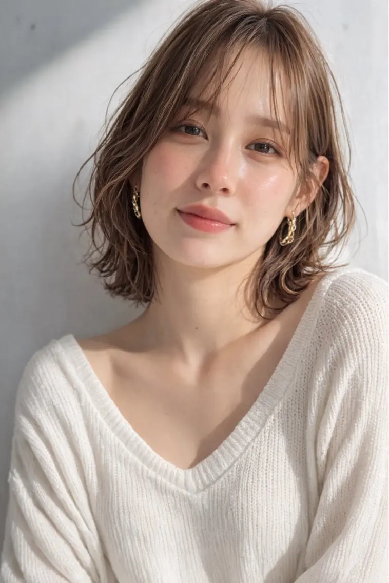 ショート カラー アッシュ ベージュカラー 透明感カラー ハイライトカラー ハイライト カット ヘアカラー 田村和範/似合わせ カラー/髪質改善のヘアスタイル