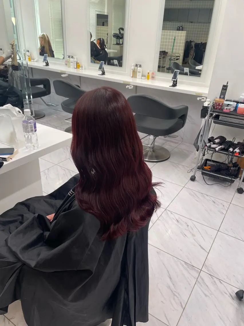 ロング カラー ヘアアレンジ ヘアカラー トリートメント ヘアセット 💗横浜美容室 💗HARUNAのヘアスタイル