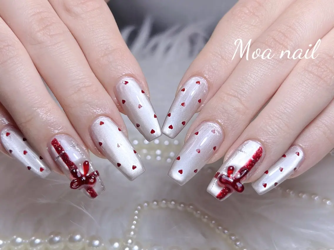 ネイル 長さ出し スカルプネイル ワンホンネイル ハンドネイル Moa nailのネイルデザイン
