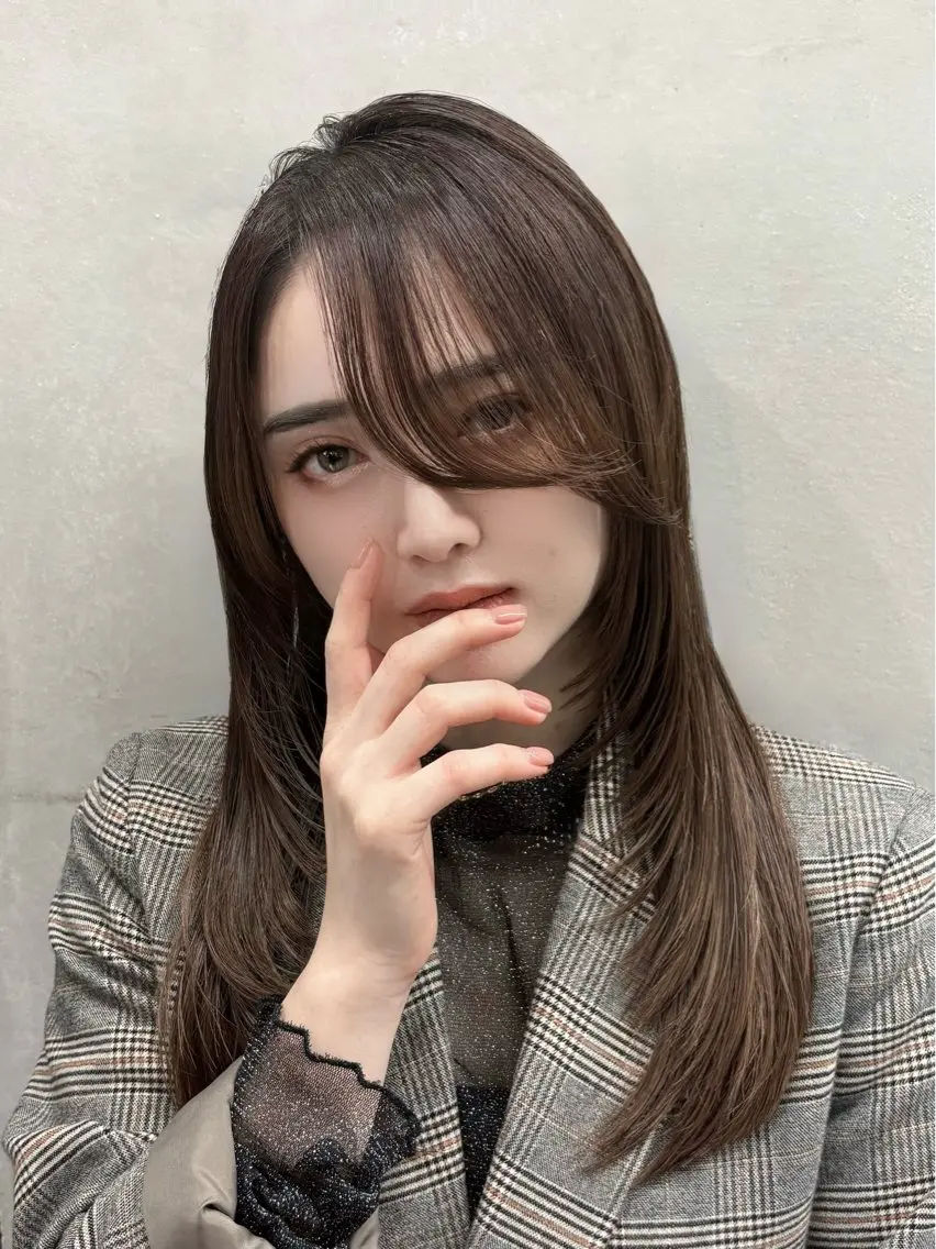 ロング カット ヘアカラー トリートメント 💈直毛×ツイスパの プロ🥷清水真之介のヘアスタイル