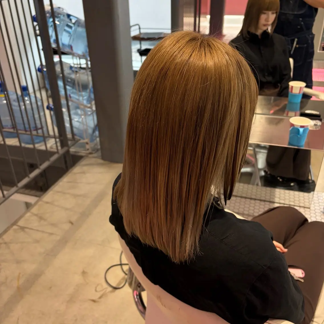 セミロング カラー ベージュカラー ヘアカラー 今出 祐樹のヘアスタイル