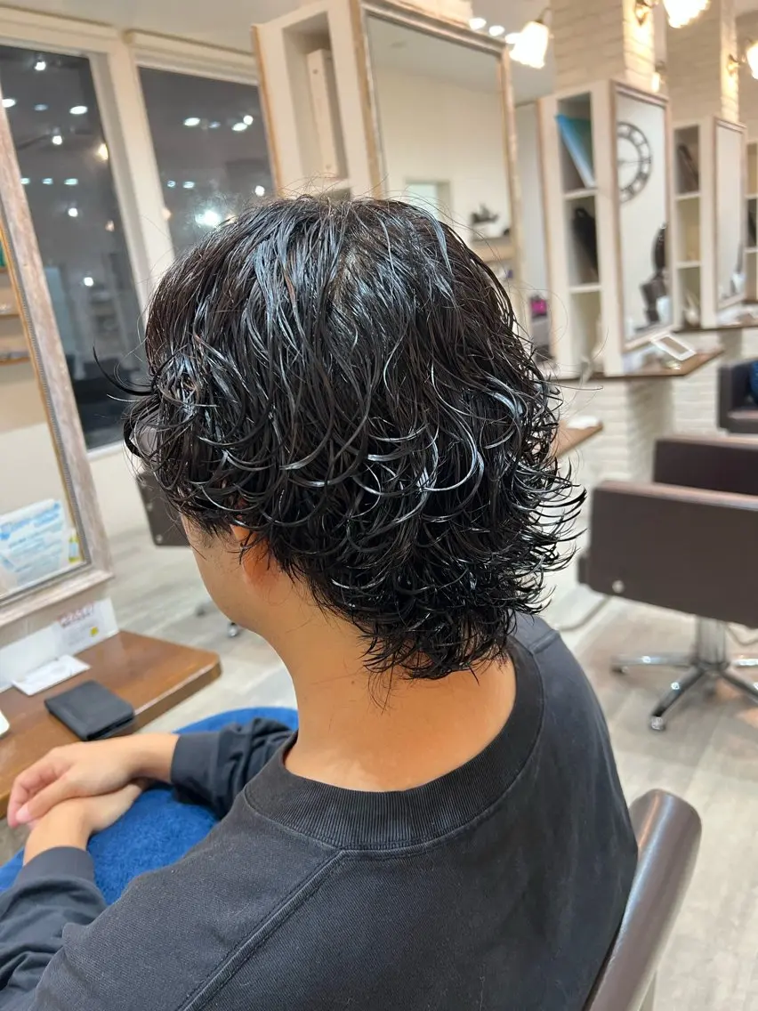 メンズ メンズパーマ 白田 妃美希のヘアスタイル