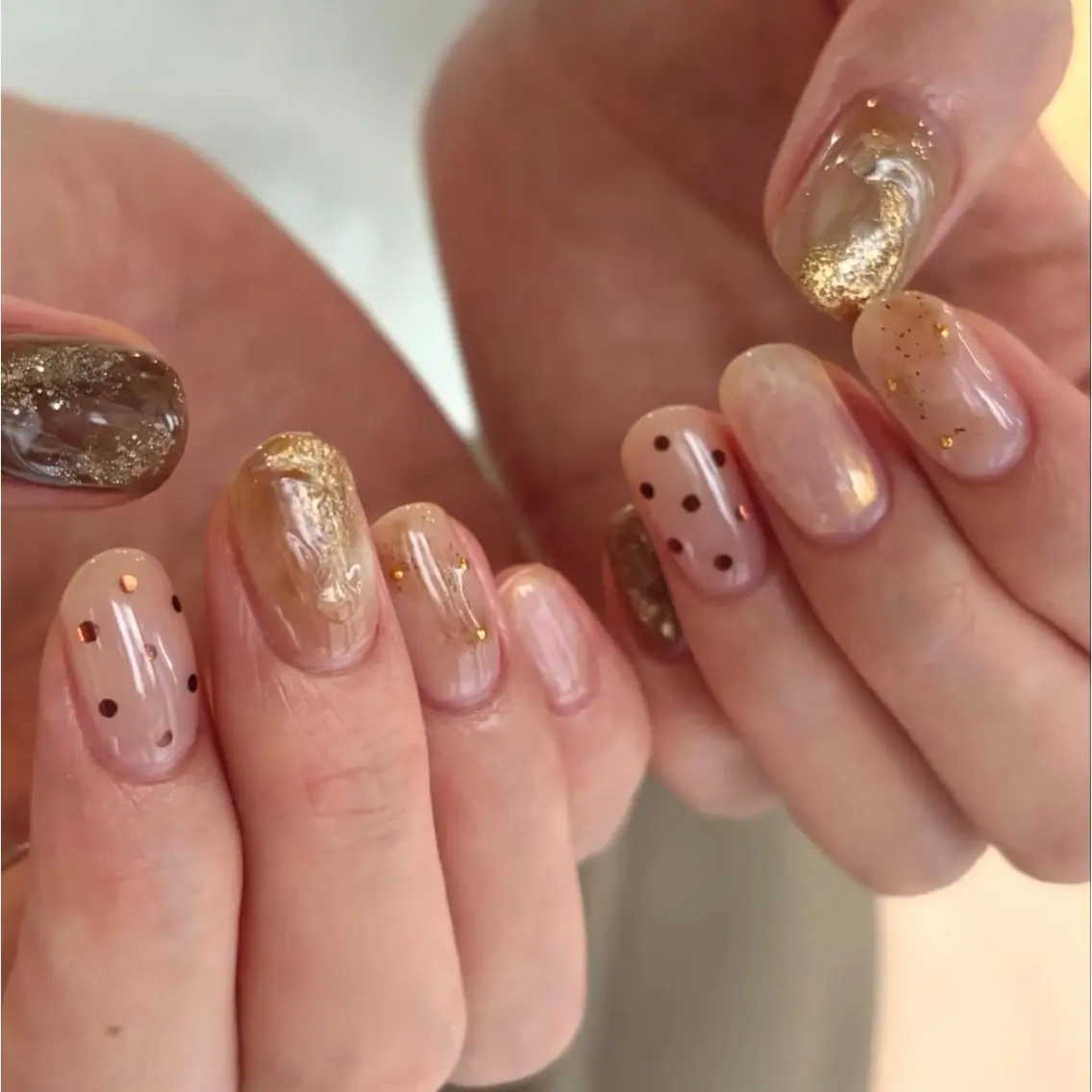 ネイル ニュアンスネイル ショートネイル ハンドネイル nail salon linoのネイルデザイン