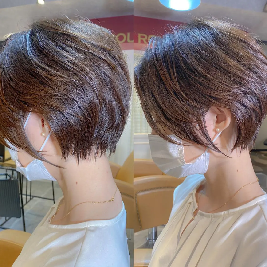 ショート カット ヘアカラー トリートメント Lond re Maison.原宿のヘアスタイル