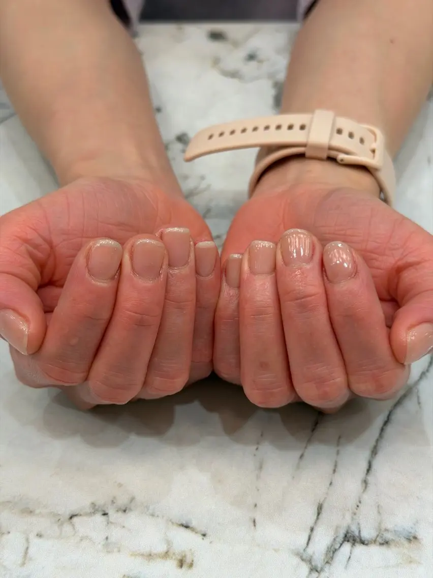 ネイル ワンカラーネイル シンプルネイル 雀宮 自爪育成 Re.nail〜寺本のネイルデザイン