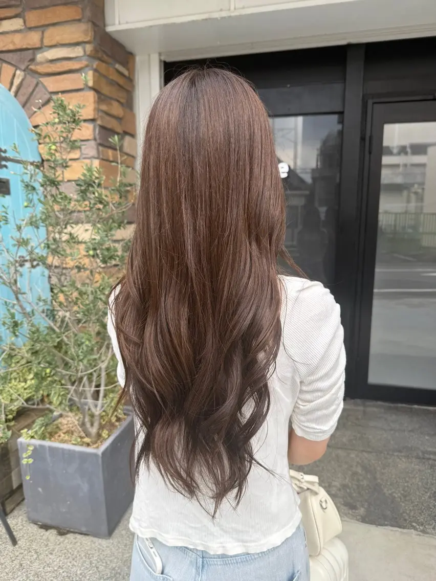 ロング カラー 透明感カラー/パーマ 🌀アオノのヘアスタイル
