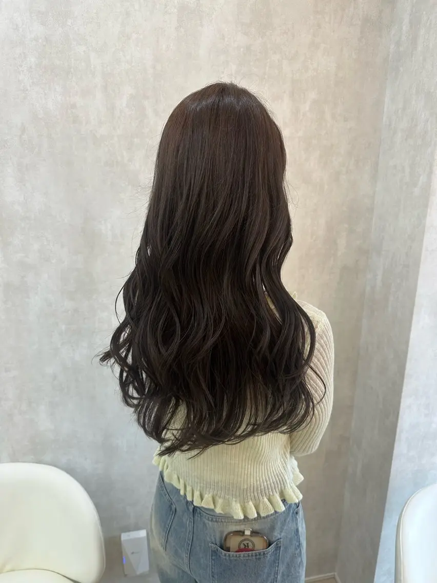 ロング アッシュ アッシュグレー アッシュグレージュ カット ヘアカラー トリートメント kano🌈ハッシュ カット/レイヤーのヘアスタイル