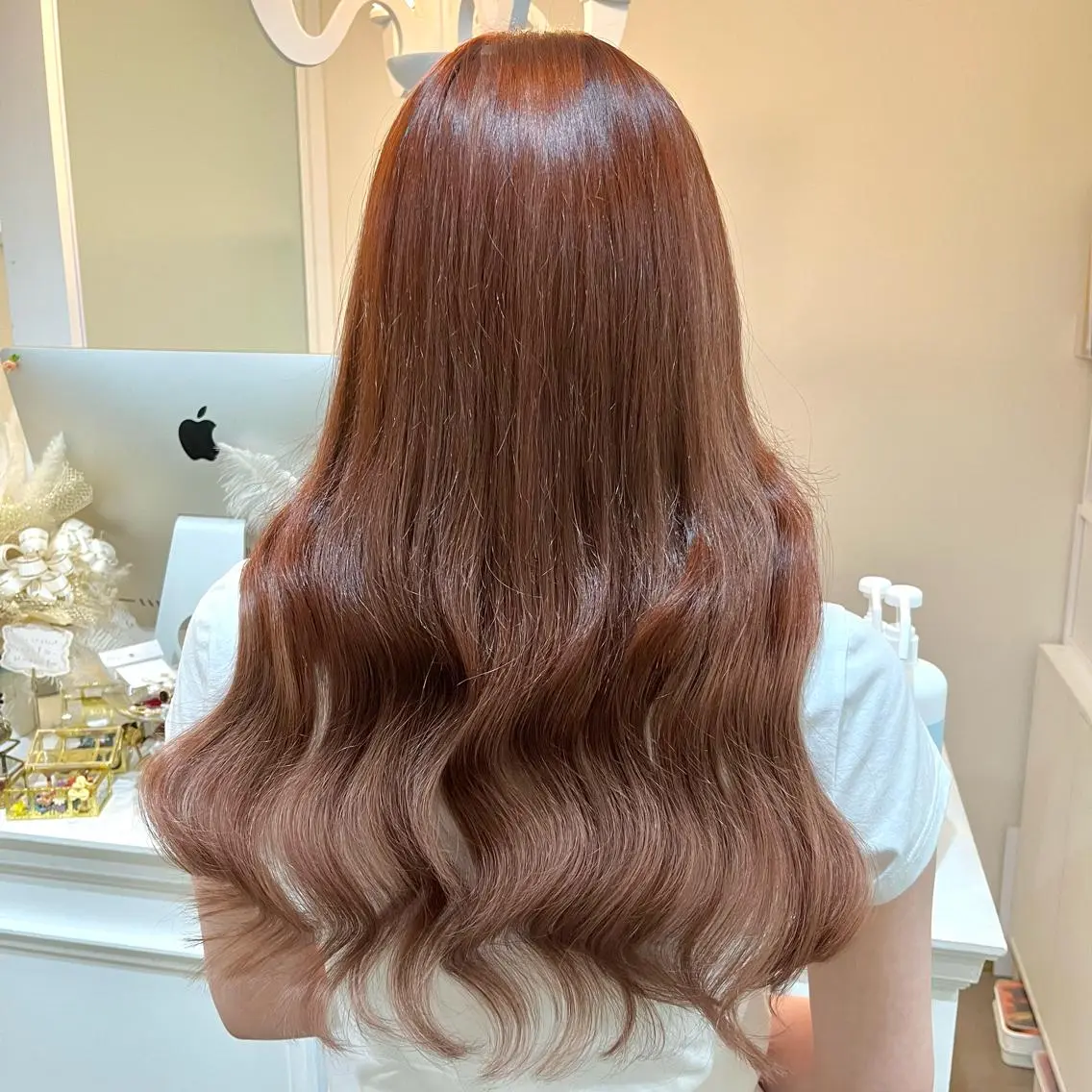ロング ヘアカラー MOE🐈‍⬛🎀 エクステ/ワンホンのヘアスタイル