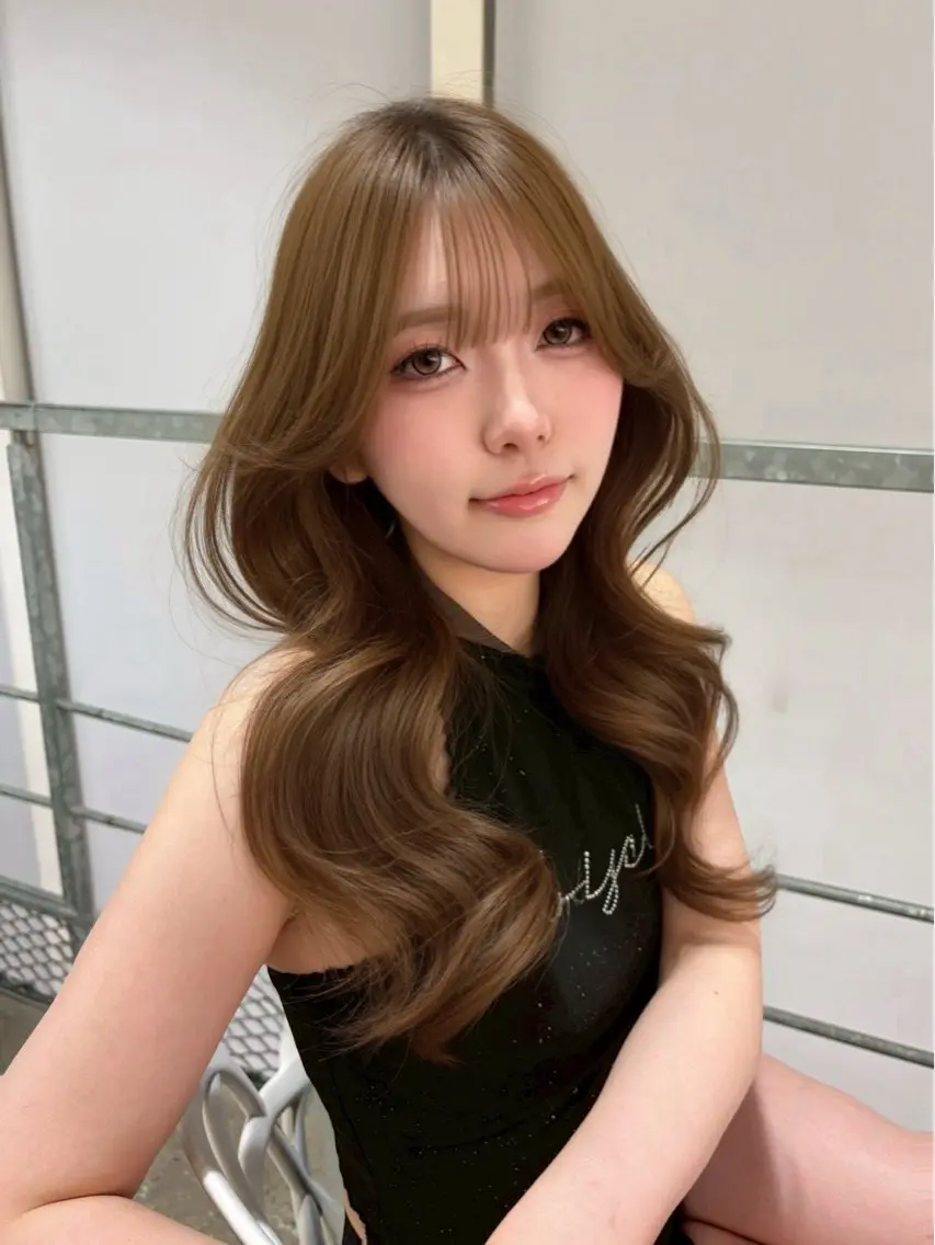 ロング カラー ヘアカラー ヘアセット 上品モテヘア🩶 karen🩶のヘアスタイル