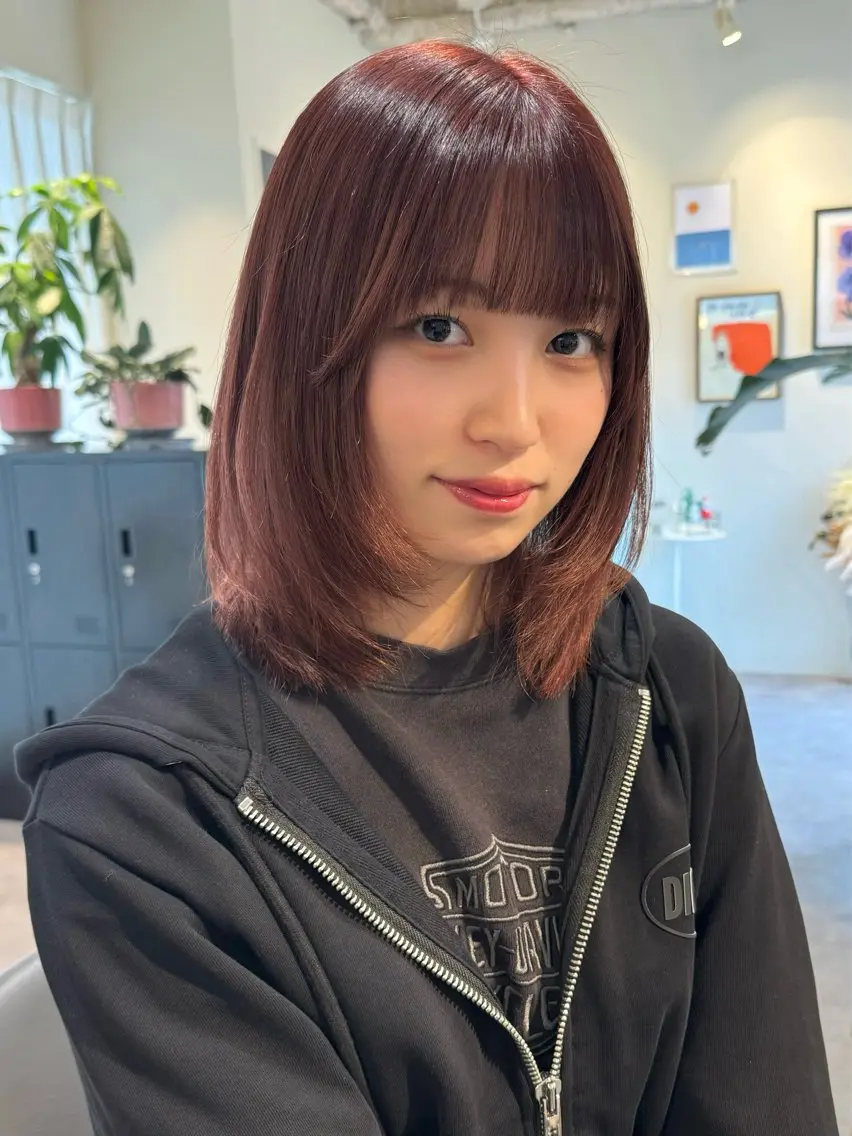 ミディアム カラー ayaka♡ 柔らかカラーのヘアスタイル