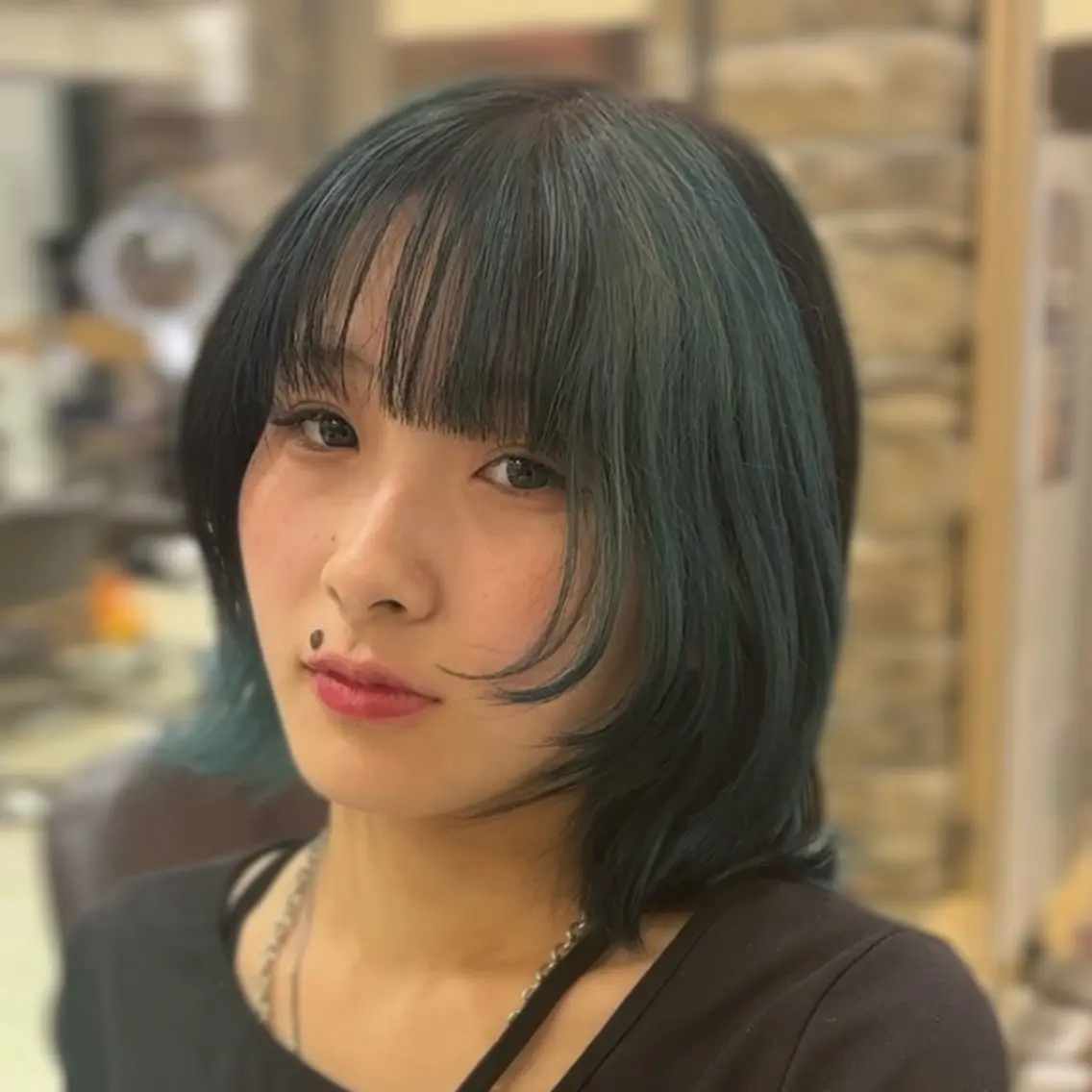 ショート くびれヘア レイヤーカット 小顔カット カット 韓国レイヤー🇰🇷 ボブ/酸性縮毛矯正のヘアスタイル