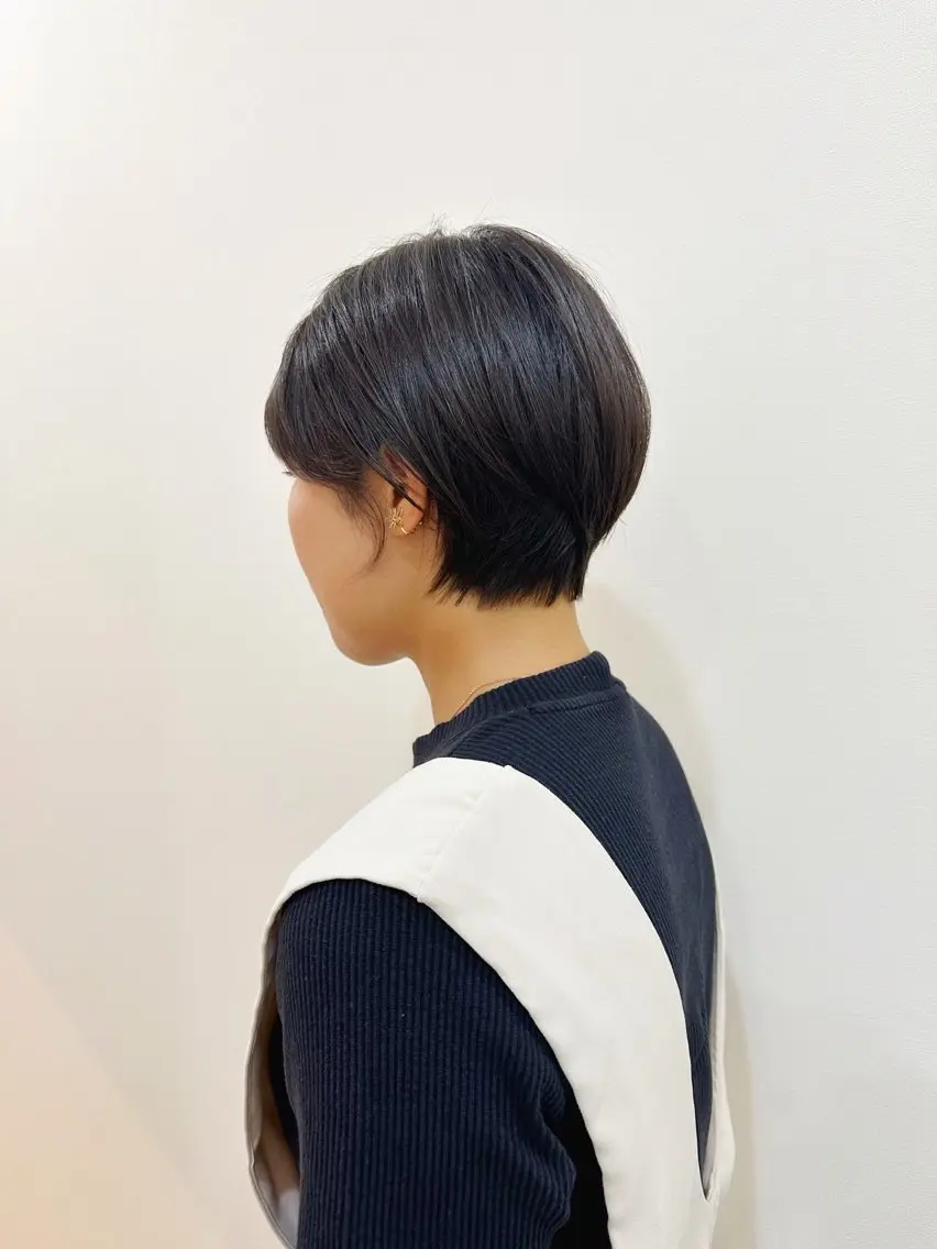 ショート カラー ショートボブ ハンサムショート 透明感カラー グレージュ ボブ 👑銀座ショート/ 絶壁補正/金子涼👑のヘアスタイル